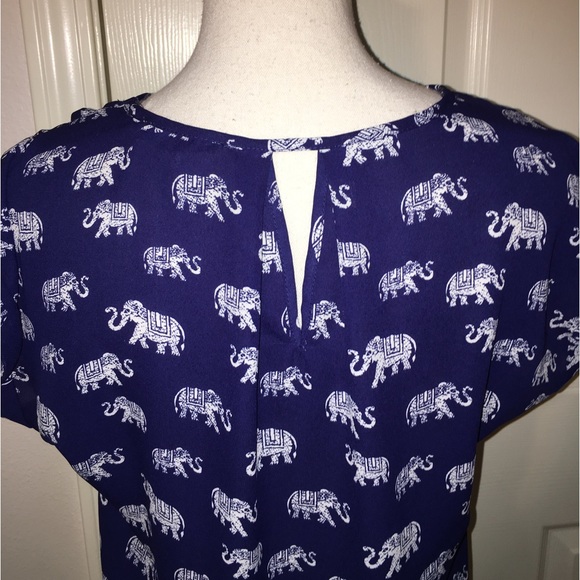 Pink Rose Elephant Print Top - Picture 6 of 10
